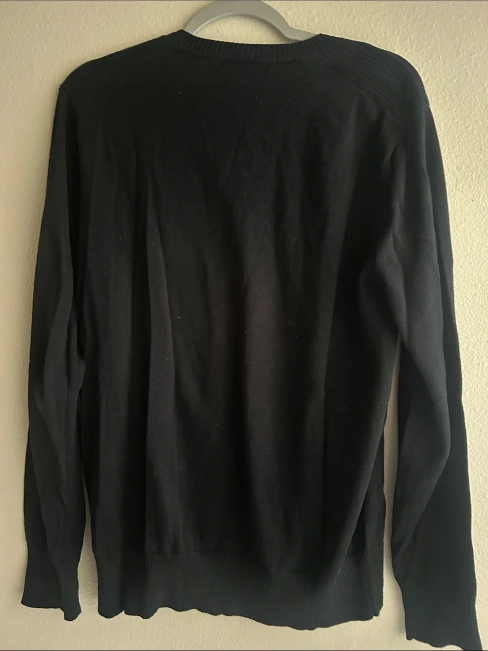 Banana Republic Men's Black V-Neck Pullover Sweater